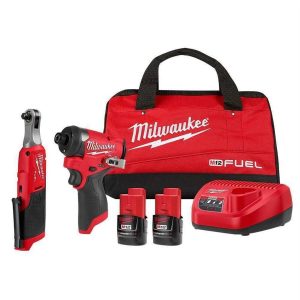 M12 Fuel ¼” Hex Impact Driver Kit w/ ⅜” High Speed Ratchet